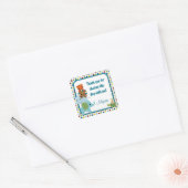 ANNONCE ZOO Baby shower autocollant carré APK (Enveloppe)