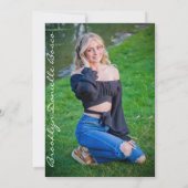 Annonces de diplôme Invitation (Dos)