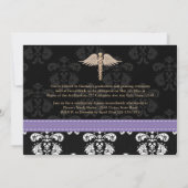 Annonces de diplômes d'infirmières Invitations Pur (Dos)