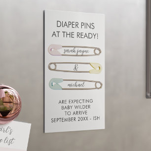 Annonces de grossesse magnétique 25 Mini Cartes Pk