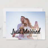 Annonces de Mariages mariés Carte postale photo (Devant)