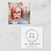 Annonces de mini-diplômés | Cartes de visite (Devant / Derrière)