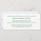 Annonces d'obtention du diplôme Invitations de fêt (Dos)