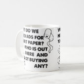 Annonces Papier Toilette Drôle Mug (Devant gauche)