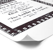 Annonces vintages de films muets 1920 Poster (Coin)