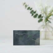 Annonceur Carte de visite Grunge Leaf Veines (Debout devant)