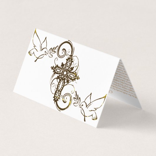 Annonciation (2) - Carte de prière (Dos)