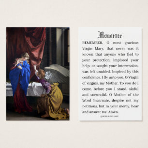 Annonciation catholique de la prière Mary Memorare