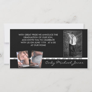 Annotation noire et blanche et Invitation