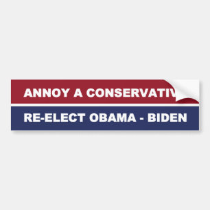Annoy A Conservative Bumpersticker