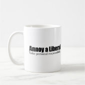 Annoy a Liberal - neem verantwoordelijkheid Koffiemok (Links)