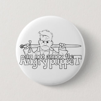 Annoy de angry puppet niet verstoren ronde button 5,7 cm