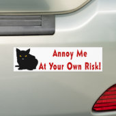 Annoy Me Bumpersticker (Op auto)