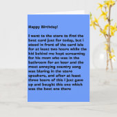 Annoyed Birthday Kaart (Gele Bloem)