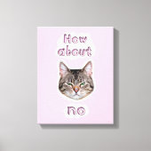 Annoyed Cat Canvas Afdruk (Voorkant)