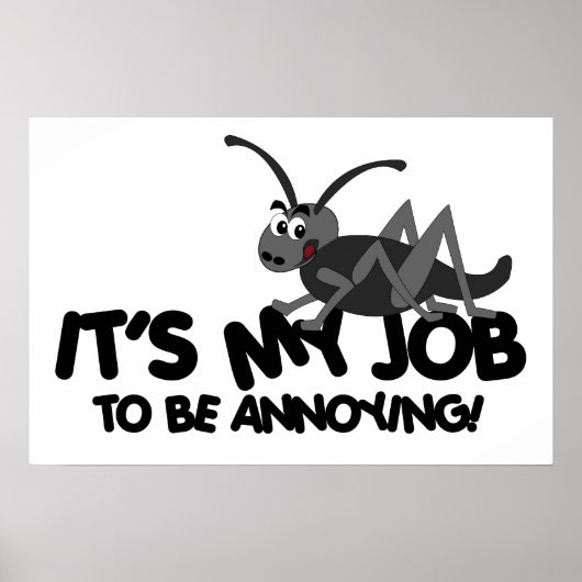 Annoying Cricket Poster (Voorkant)