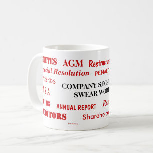 Annoying Funny Company Secretary Swear Words Koffiemok