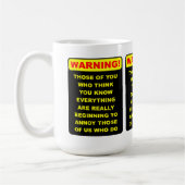 Annoying Know-It-All Funny Mug Koffiemok (Links)