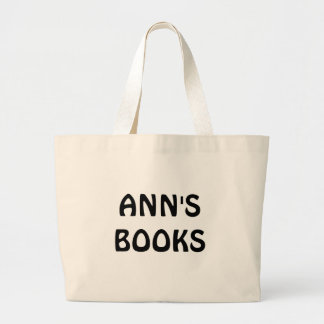 ANN'S BOOKS in zwart op Canvas tas