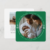 Annuelles Cartes de fêtes pour bébé (Devant / Derrière)