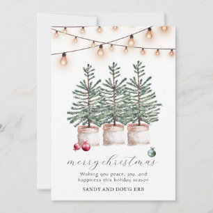 Annuelles Cartes de Noël Rustiques pour les Fêtes