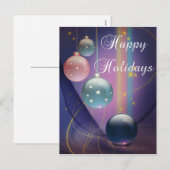 Annuelles Cartes de vœux multi ampoules pour les fêtes (Devant / Derrière)