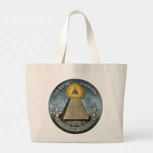 Annuit Coeptis - het Alziende Oog Grote Tote Bag