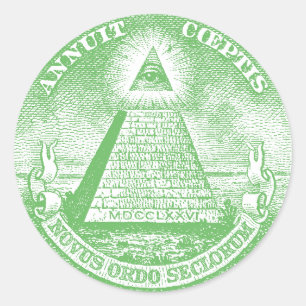 Annuit Coeptis Ronde Sticker