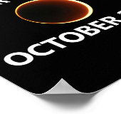 Annulaire Zonsverduistering Oktober Okt 14 Nevada Poster (Hoek)