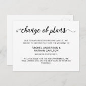 Annulation simple de la Faire-part reportée par ma (Devant / Derrière)