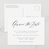 Annuleer de datum Script Nieuwe datum aankondiging (Voorkant / Achterkant)