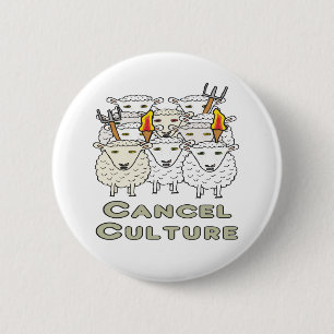 Annuleren Cultuur Woke Mob Ronde Button 5,7 Cm