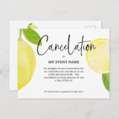 Annulering Briefkaart COVID-19 (Voorkant / Achterkant)