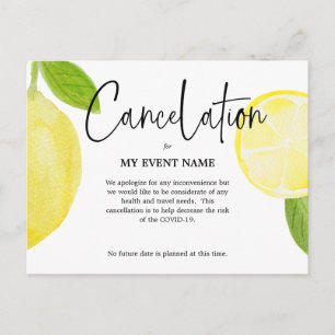 Annulering Briefkaart COVID-19