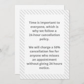 Annuleringsbeleid Kaart (Voorkant / Achterkant)