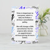 Annuleringsbeleid Kaart (Staand voorkant)