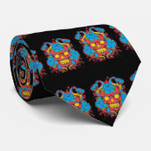 Annunaki Skull "Serpent King"-Stropdas Stropdas (Opgerold)