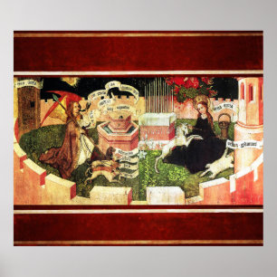 ANNUNCIATIE ALS DE MYSTISCHE HOEVEELHEID UNICORN POSTER