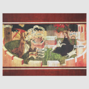 ANNUNCIATIE ALS DE MYSTISCHE HOEVEELHEID UNICORN TISSUEPAPIER