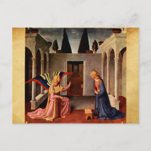 ANNUNCIATIE DOOR FRA ANGELICO kerstfeestdagen Feestdagenkaart