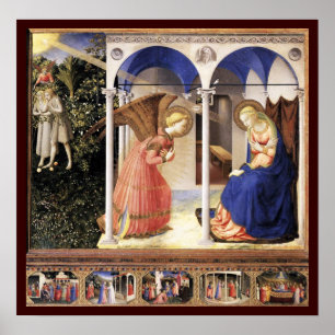 ANNUNCIATIE DOOR Fra Angelico Poster