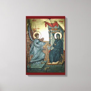 Annunciatie-icoon Canvas Afdruk