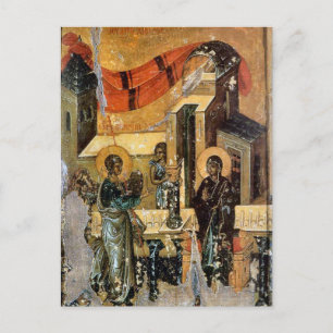 Annunciatie Orthodox Christelijk Byzantijns icoon Briefkaart