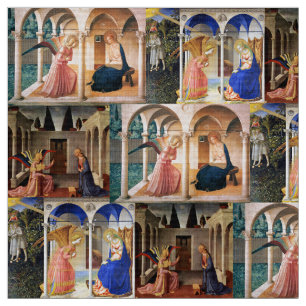 ANNUNCIATIE VAN Fra Beato Angelico Kerstmis Stof
