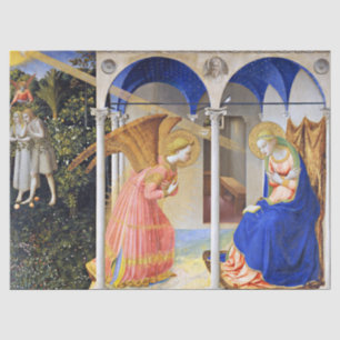 ANNUNCIATIE VAN Fra Beato Angelico Kerstmis Tissuepapier