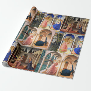 ANNUNCIATIE VAN Fra Beato Angelico kerstrapp Cadeaupapier