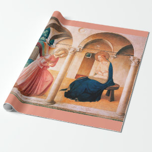 ANNUNCIATIE VAN Fra Beato Angelico Kerstroze Cadeaupapier
