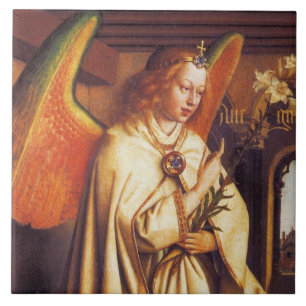 ANNUNCIATION ANGEL Archangel Gabriel Detail Tegeltje