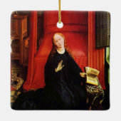 ANNUNCIATION ANGEL Archangel Gabriel en Virgin Keramisch Ornament (Achterkant)