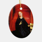 ANNUNCIATION ANGEL Archangel Gabriel en Virgin Keramisch Ornament (Achterkant)